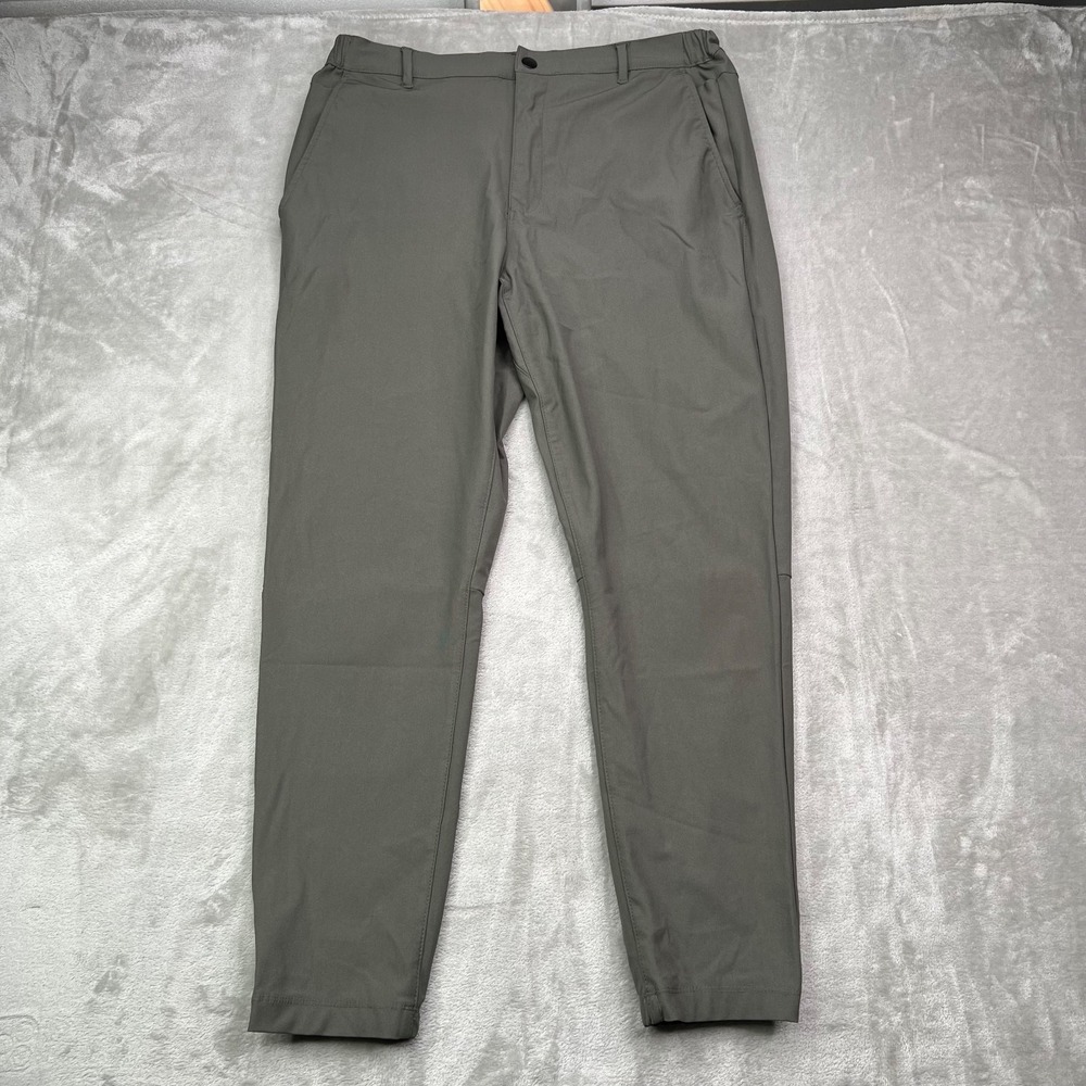 Cuts AO Joggers‎ Mens XL Olive Green Slim Fit Tapered Stretch Preppy Pants